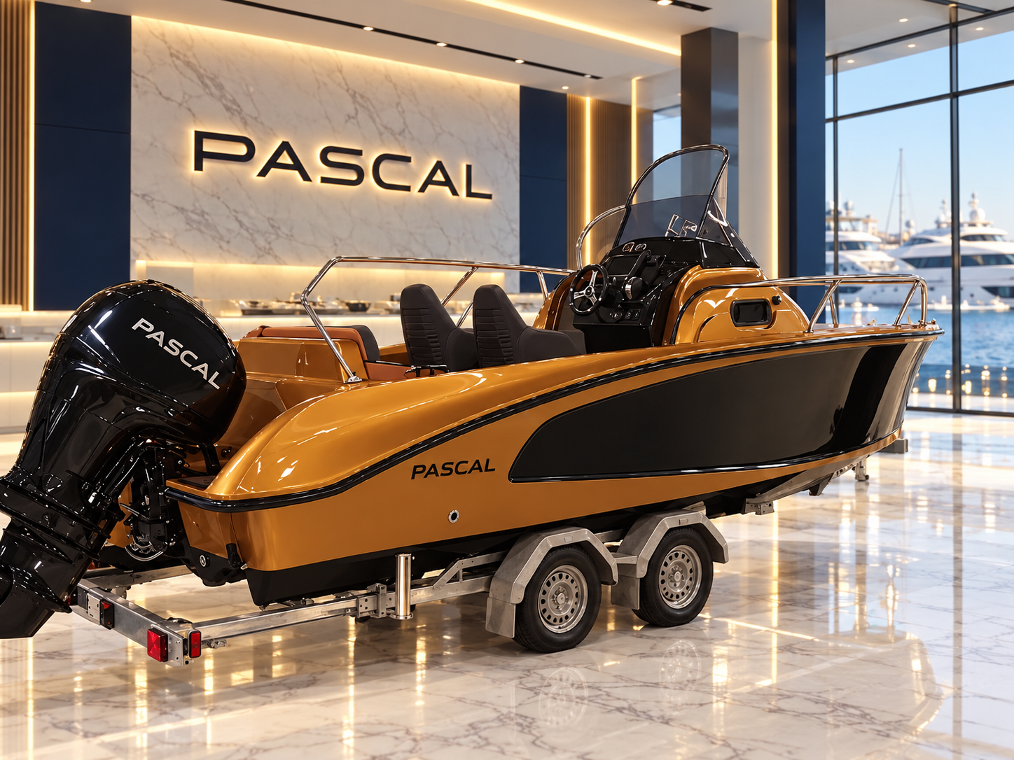 Pascal Boats European showroom